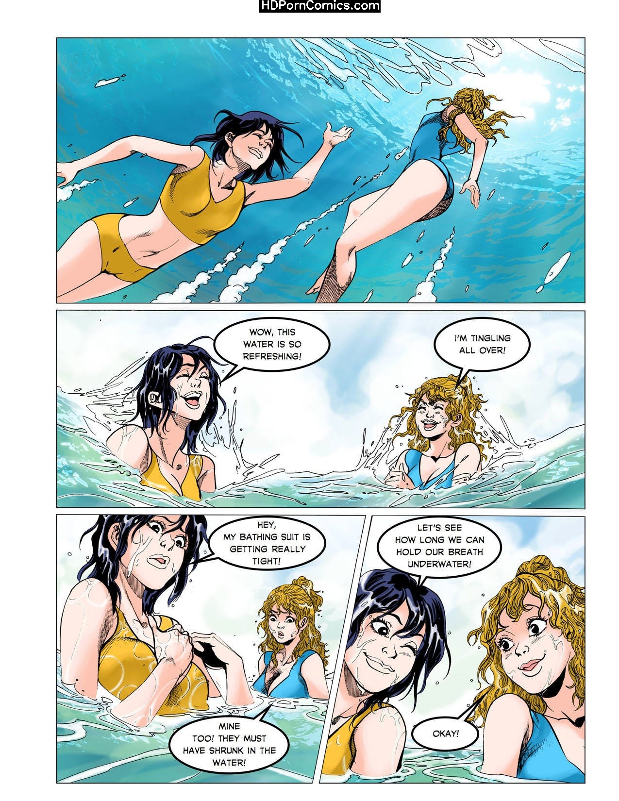 Underwater Tgirl - Shemale Underwater Cum Comics | Anal Dream House