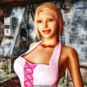 Pink Dress in the Factory image 002
