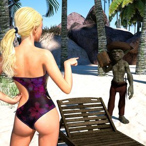 Knight Elayne - Beach Day - Part 1 image 005
