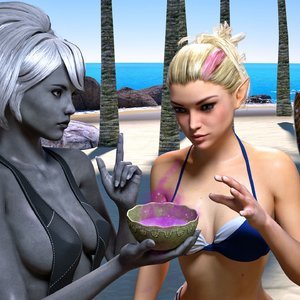 Priestess Rinil - Beach Day - Part 4 image 008