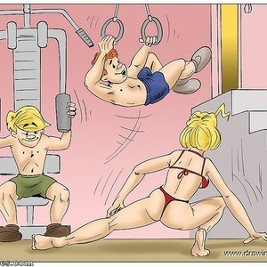 Sex in gymnasium (Drawingincest Comics) thumbnail