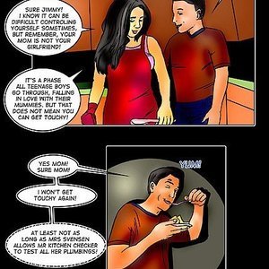 Son found his mom in the short skirt of hers image 015