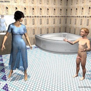 Bathroom procedures make mom and son closer image 023