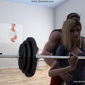 Dads and daughters co-training makes the body shape better image 008