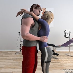 Dads and daughters co-training makes the body shape better image 010