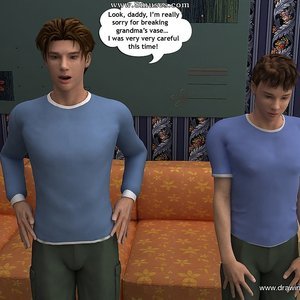 Incest sex featuring a hot mom with her sons and husband image 004