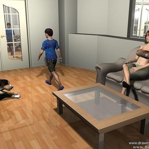 Mom fucks her husband and then her son image 002