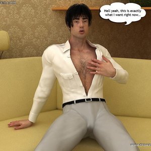 Mom shares her holes with her husband and son image 004