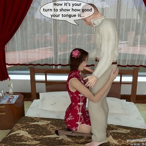 Scene in a bedroom mother seduces father, son seduces sister image 005