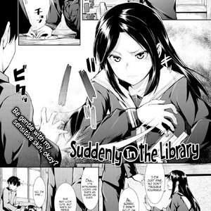 Suddenly in the Library (Fakku Comics) thumbnail