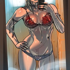 Mila in the Shower image 010