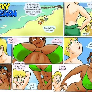 Beach Cartoon Porn - Sunday Hotness - A Day at the Beach (Glassfish Comics) - Cartoon Porn Comics