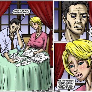 Recession Blues-Wife Forced to Strip image 002