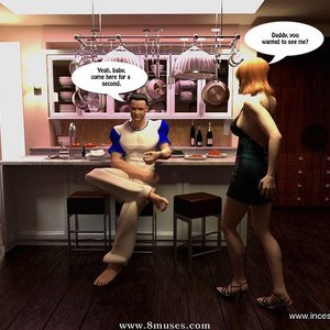 Masked papa attacks his pumpkin by night (IncestBDSM Comics) thumbnail
