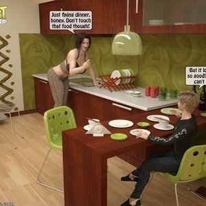 Grandma Teaches a Nasty Lesson to Grandson image 002