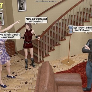 Horny Mother Fuck Daughter and her Boyfriend image 025