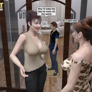 Mother and her Friend Craving for Sons Big Cock image 005