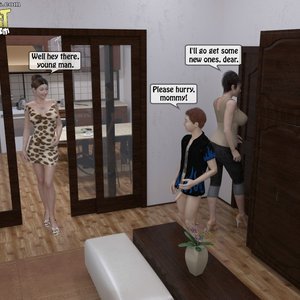 Mother and her Friend Craving for Sons Big Cock image 009