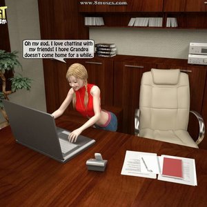 Naughty Granddaughter Plays with Grandpa (IncestIncestIncest Comics) thumbnail