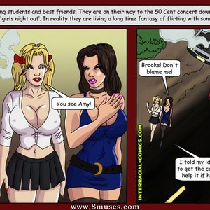 300px x 300px - The Road Trip - Amy and Brooke (Interracial-Comics) - Cartoon Porn Comics