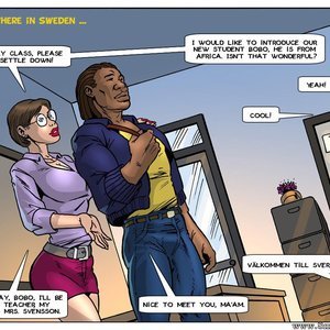 Swedish Sex Cartoons - Welcome to Sweden (Interracial-Comics) - Cartoon Porn Comics