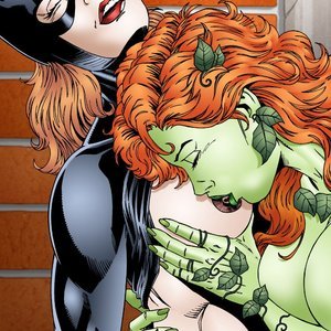 Poison Ivy Anime Porn - Batgirl & Poison Ivy (LeandroComics Collection) - Cartoon Porn Comics
