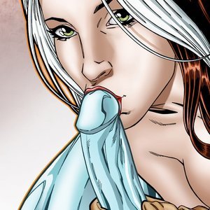 Rogue gives Iceman a Christmas gift image 006
