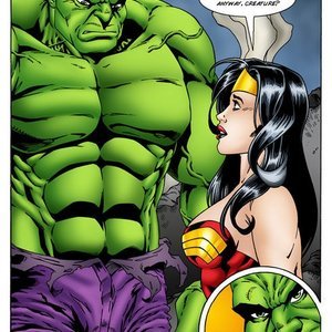 Wonder Woman vs the Incredibly Horny Hulk image 006