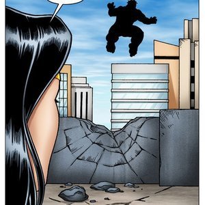 Wonder Woman vs the Incredibly Horny Hulk image 025