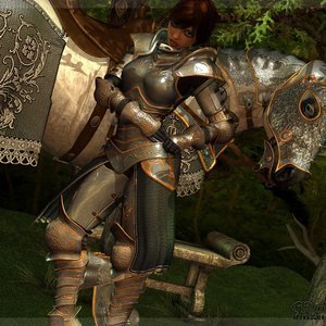 Bretonnia Knight and Horse image 002