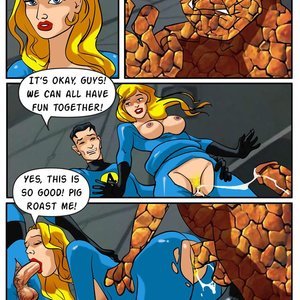 Invisible Woman gangbanged by the rest of the Fantastic Four image 008