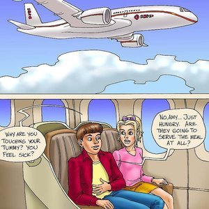 Adventure on a Plane (Seduced Amanda Comics) - Cartoon Porn Comics