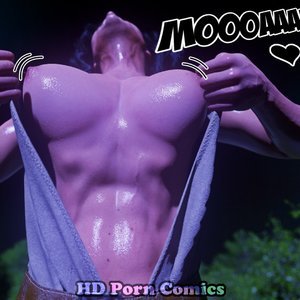 Woman by Fullmoon image 040