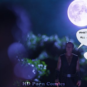 Woman by Fullmoon image 054
