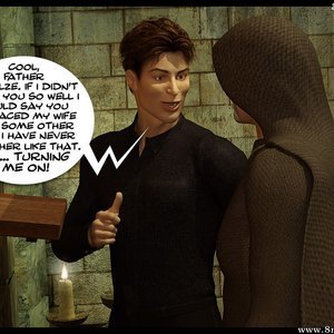 The Monastery - Issue 4 - Return of the Husband (3D BDSM Dungeon Comics) image 011