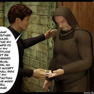 The Monastery - Issue 4 - Return of the Husband (3D BDSM Dungeon Comics) image 028