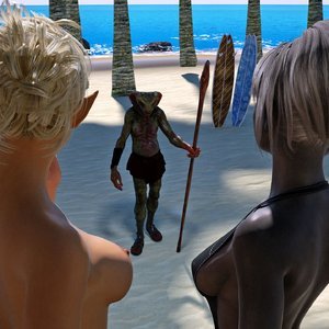 Cleric Chiana - Beach Day - Part 5 (Affect3D Comics) image 008