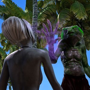 Cleric Chiana - Beach Day - Part 5 (Affect3D Comics) image 012