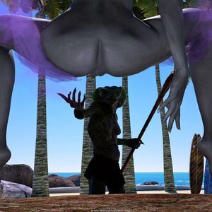 Cleric Chiana - Beach Day - Part 5 (Affect3D Comics) image 018