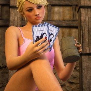 Elayne Strip Poker (Affect3D Comics) image 010