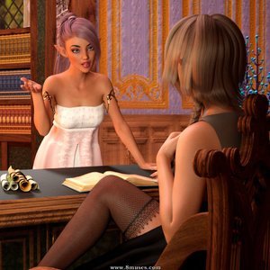 Lustful Desires 2 - The Librarian (Affect3D Comics) image 002