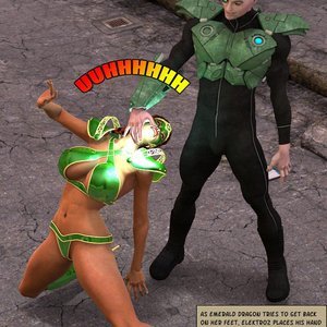 A Dragon Trapped (Captured-Heroines Comics) image 031