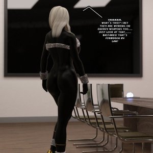Elektroz vs Black Pantheress (Captured-Heroines Comics) image 004