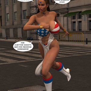 Lady Freedom (Captured-Heroines Comics) image 029