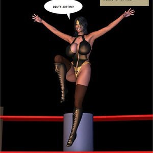 Night Raven's Reunion (Captured-Heroines Comics) image 002