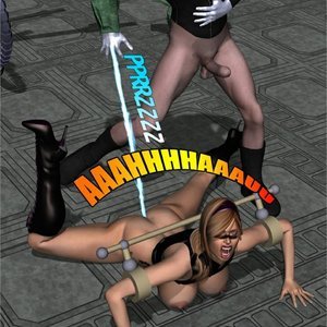Night Razor Hunts Elektroz (Captured-Heroines Comics) image 028