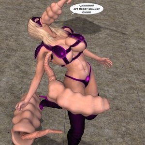 Phantom vs Stringy Meat (Captured-Heroines Comics) image 010