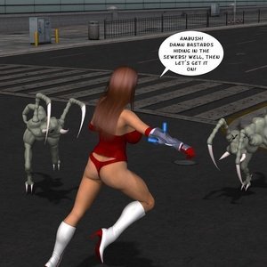 Red Fist - First Mission (Captured-Heroines Comics) image 006