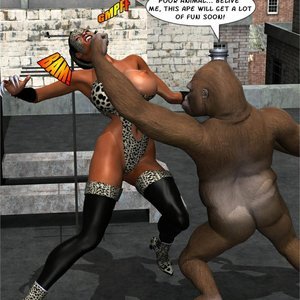 The Cheetah vs Ranger Bob (Captured-Heroines Comics) image 010