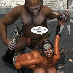 The Cheetah vs Ranger Bob (Captured-Heroines Comics) image 020